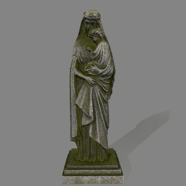 womanstatue 3D Model .c4d .max .obj .3ds .fbx .stl .blend