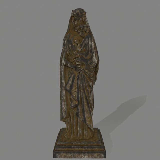 womanstatue 3D Model .c4d .max .obj .3ds .fbx .stl .blend 