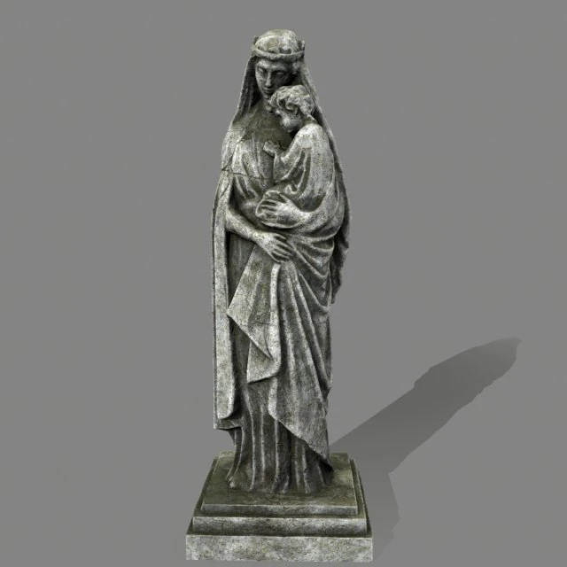 womanstatue 3D Model .c4d .max .obj .3ds .fbx .stl .blend
