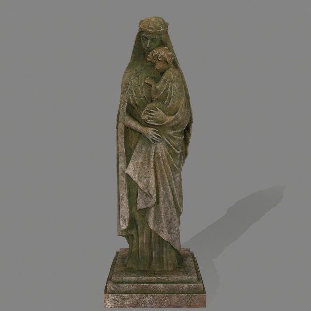 womanstatue 3D Model .c4d .max .obj .3ds .fbx .stl .blend 