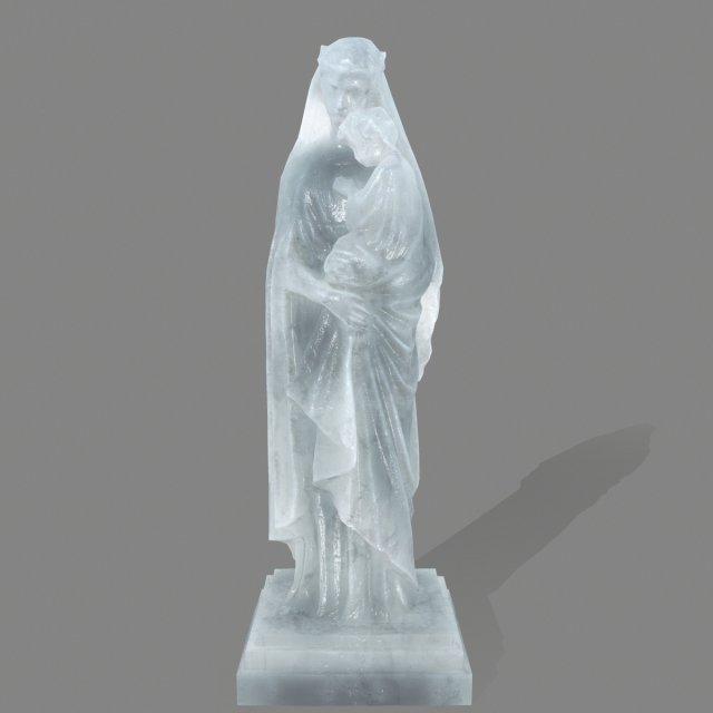 ice womanstatue 3D Model .c4d .max .obj .3ds .fbx .stl .blend 
