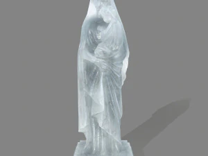 estatua de mujer de hielo Modelo 3D
