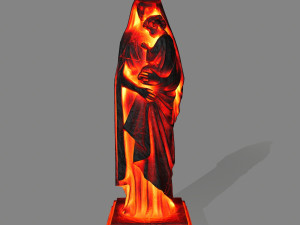 fire womanstatue 3D Модель