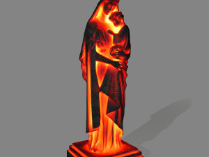 fire womanstatue 3D मॉडल