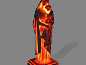 fire womanstatue 3D Model