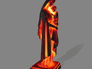 fire womanstatue 3D मॉडल