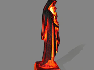 fire womanstatue 3D Model