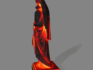 fire womanstatue 3D मॉडल