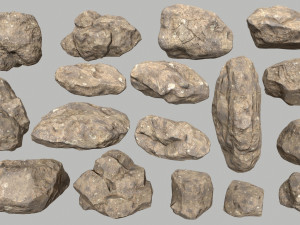 desert rocks 3D मॉडल