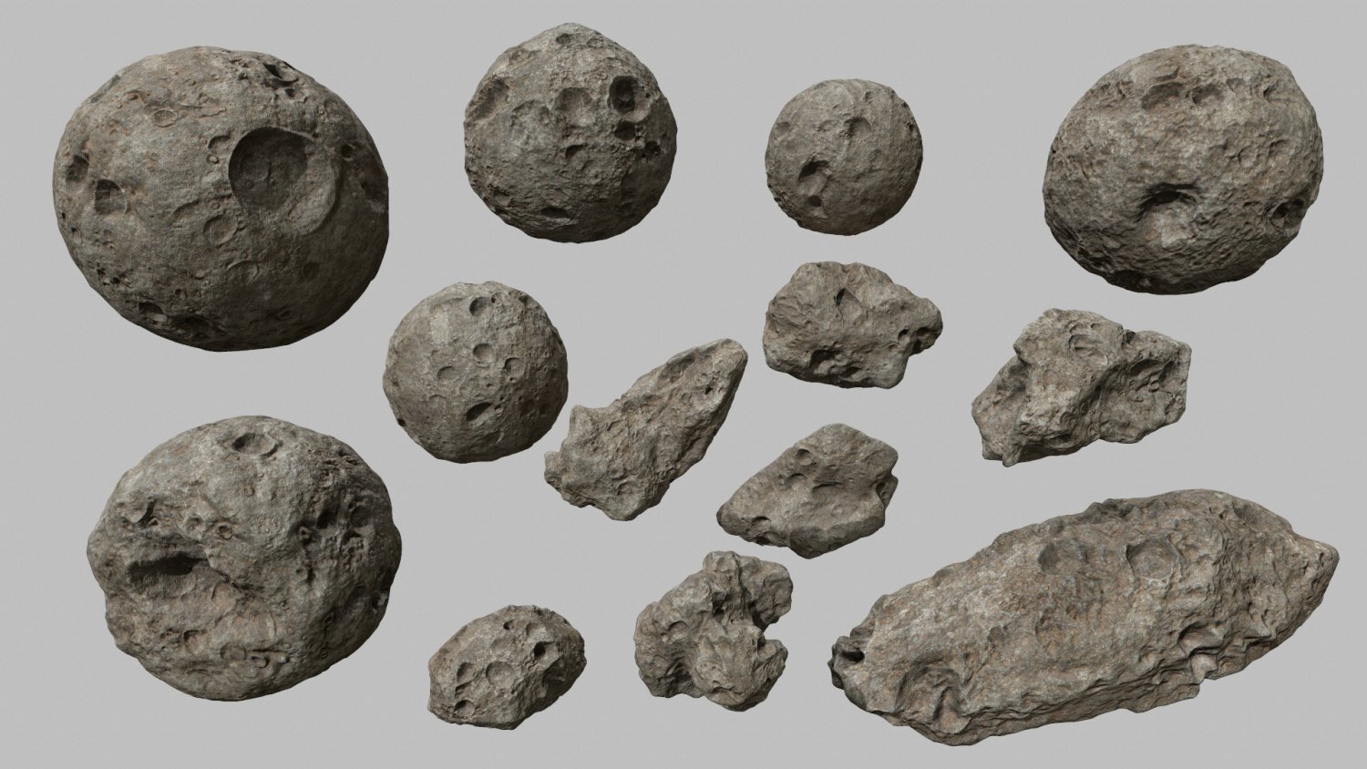 3д модель астероида