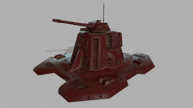 missile turret Modèle 3D .c4d .max .obj .3ds .fbx .stl .blend 