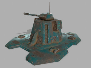 missile turret 3D मॉडल