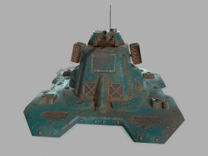 missile turret 3D मॉडल