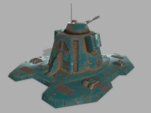 missile turret 3D मॉडल