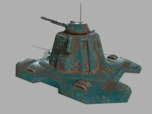 missile turret 3D मॉडल