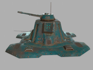 missile turret 3D मॉडल