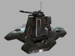 missile turret 3D मॉडल