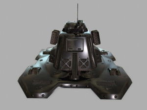 missile turret 3D मॉडल