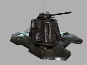 missile turret 3D मॉडल