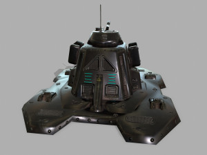 missile turret 3D मॉडल