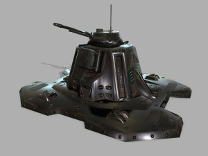 missile turret 3D मॉडल
