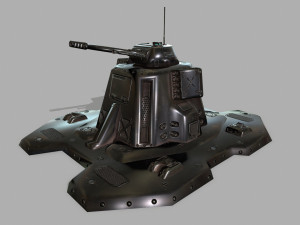 missile turret 3D मॉडल
