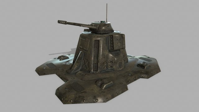 missile turret 3D मॉडल .c4d .max .obj .3ds .fbx .stl .blend 