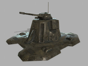 missile turret 3D मॉडल