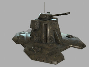missile turret 3D मॉडल
