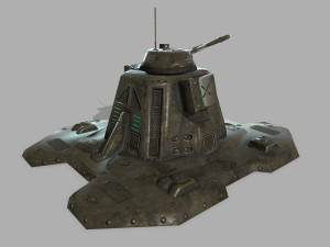 missile turret 3D मॉडल