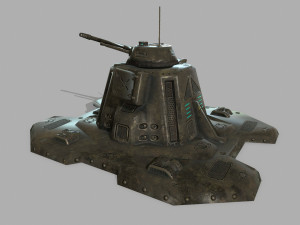 missile turret 3D मॉडल