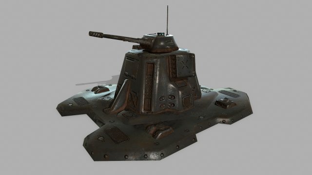 missile turret Modèle 3D .c4d .max .obj .3ds .fbx .stl .blend 