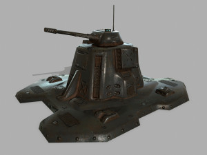 missile turret 3D मॉडल