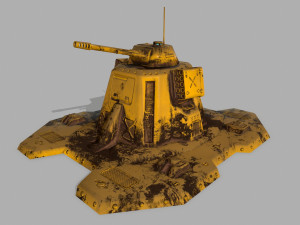 missile turret 3D मॉडल