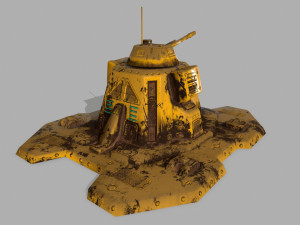 missile turret 3D Model