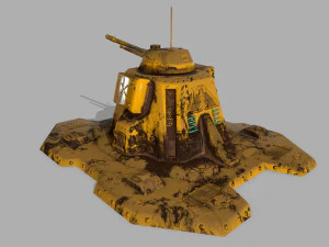 missile turret 3D Model