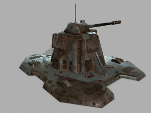 missile turret 3D मॉडल