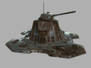 missile turret 3D मॉडल
