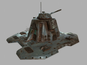 missile turret 3D मॉडल