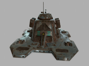 missile turret 3D मॉडल