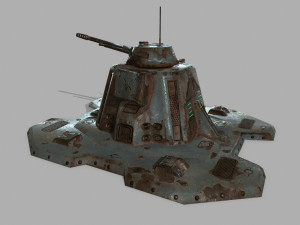 missile turret 3D मॉडल