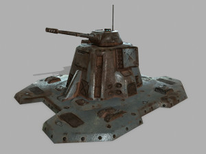 missile turret 3D मॉडल