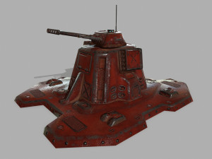 missile turret 3D मॉडल