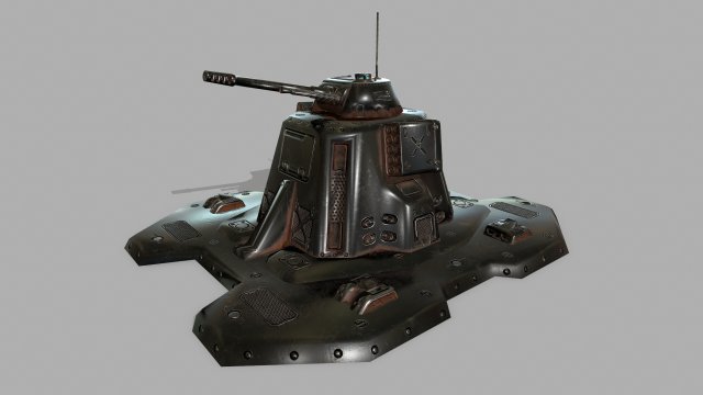 missile turret 3D मॉडल .c4d .max .obj .3ds .fbx .stl .blend 
