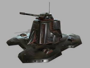 missile turret 3D मॉडल