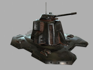 missile turret 3D मॉडल
