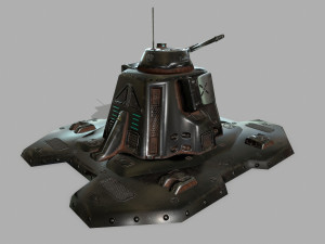 missile turret 3D मॉडल