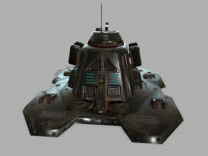missile turret 3D मॉडल