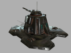 missile turret 3D मॉडल