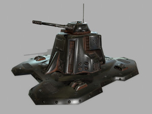 missile turret 3D मॉडल
